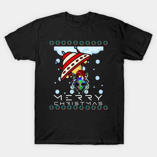 Alien Christmas T-Shirt by Outrageous Flavors